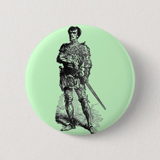 Mittelalterlicher Ritter Button (Vorderseite)