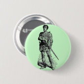 Mittelalterlicher Ritter Button (Vorne & Hinten)