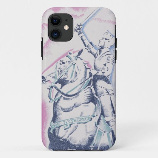 Mittelalterlicher Ritter Case-Mate iPhone Hülle (Rückseite)