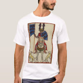 Mittelalterlicher Ritter, der vorwärts T-Shirt (Vorderseite)