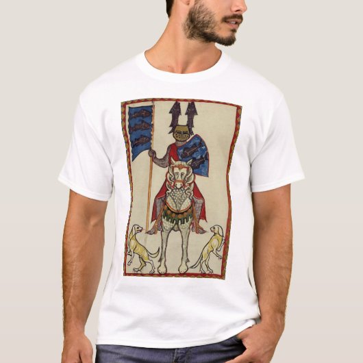 Mittelalterlicher Ritter, der vorwärts T-Shirt (Vorderseite)