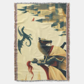 Mittelalterlicher Ritter/Drache/Burgfantsänger Decke (Vorderseite Vertikal)