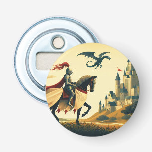 Mittelalterlicher Ritter/Drache/Burgfantsänger Flaschenöffner
