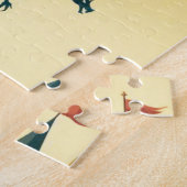 Mittelalterlicher Ritter/Drache/Burgfantsänger Puzzle (Seite)