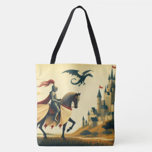 Mittelalterlicher Ritter/Drache/Burgfantsänger Tasche