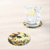 Mittelalterlicher Ritter/Drache/Burgfantsänger Untersetzer (Vor Ort)