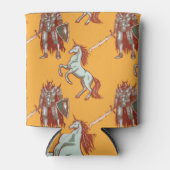 Mittelalterlicher Ritter, Einhorn, Fantasie nahtlo Dosenkühler (Vorderseite)