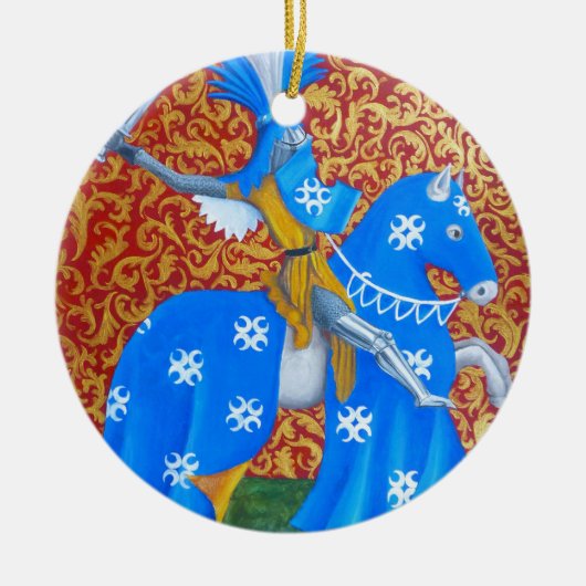 Mittelalterlicher Ritter Keramik Ornament (Vorne)