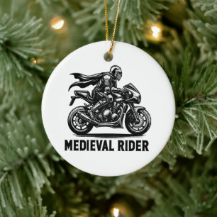 mittelalterlicher Ritter Keramik Ornament