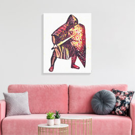 Mittelalterlicher Ritter Leinwanddruck