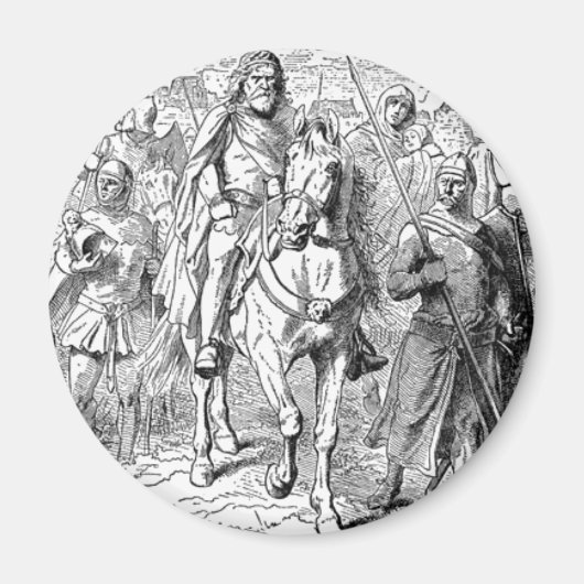 Mittelalterlicher Ritter Magnet (Vorne)