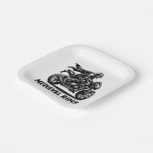 Mittelalterlicher Ritter Pappteller (Gewinkelt)