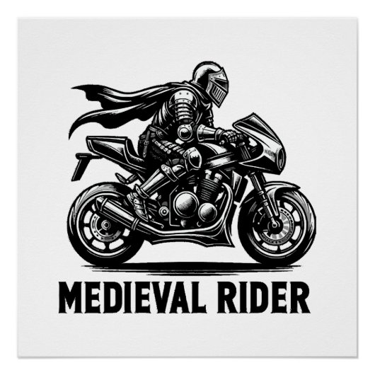 Mittelalterlicher Ritter Poster (Vorderseite)