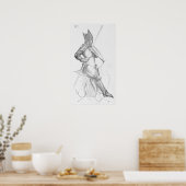 Mittelalterlicher Ritter Poster (Küche)