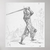 Mittelalterlicher Ritter Poster (Vorne)