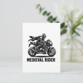 Mittelalterlicher Ritter Postkarte (Stehend Vorderseite)