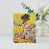 Mittelalterlicher Ritter Postkarte (Stehend Vorderseite)