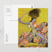 Mittelalterlicher Ritter Postkarte (Vorne/Hinten)