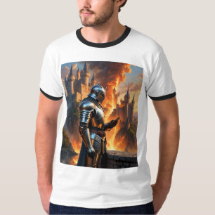 Mittelalterlicher Ritter Simste während Burg Burns T-Shirt