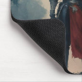 Mittelalterlicher Ritter und Tigermousepad Mousepad (Ecke)