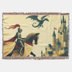 Mittelalterlicher Ritter/Wyvern/Burg Fantasy Decke
