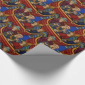 Mittelalterlicher Seescherz Geschenkpapier (Ecke)