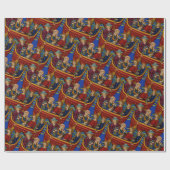 Mittelalterlicher Seescherz Geschenkpapier (Flach)