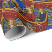 Mittelalterlicher Seescherz Geschenkpapier (Rolleneckpunkt)