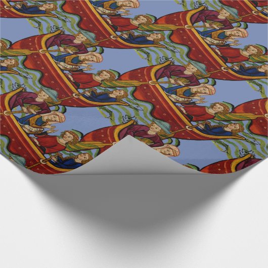 Mittelalterlicher Seescherz Geschenkpapier (Ecke)