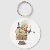 Mittelalterlicher Soldat Schlüsselanhänger (Rückseite)