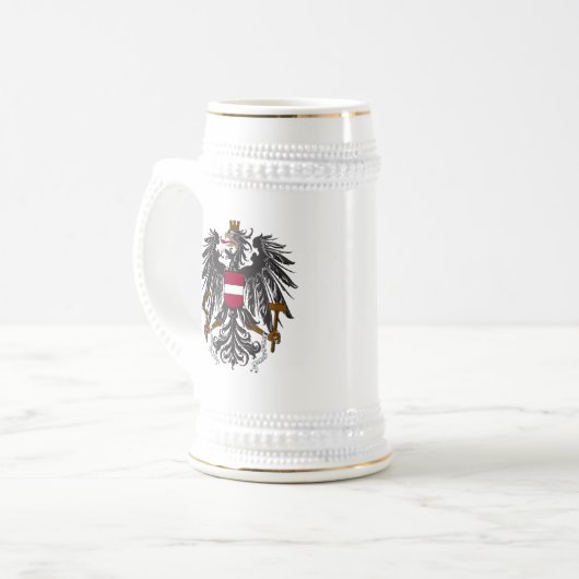Mittelalterlicher Stein Bierglas (Vorderseite Links)