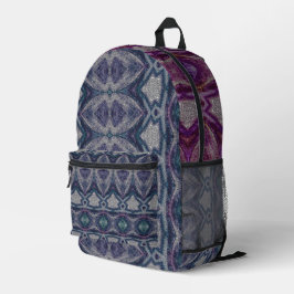 mittelalterlicher Stein Lavendel Farbton 001 Bedruckter Rucksack