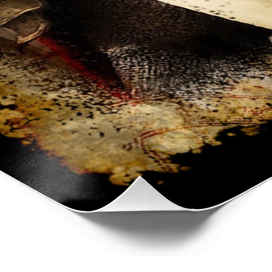 Mittelalterlicher Templar Knight Poster (Ecke)