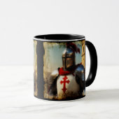 Mittelalterlicher Templar Knight Tasse (VorderseiteRechts)