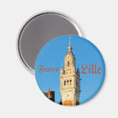 Mittelalterlicher Turm in Lille, Frankreich Magnet (Vorderseite/Rückseite)