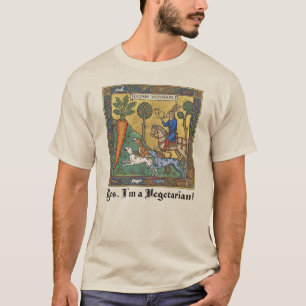 Mittelalterlicher Unsinn: Der Hase jagt das Karott T-Shirt