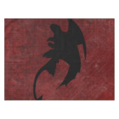 Mittelalterlicher Vintager Fantasiedrache Tischdecke (Vorderseite (Horizontal))