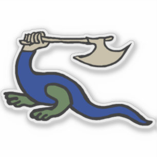 Mittelalterlicher Vinyl-Sticker Aufkleber