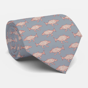 Mittelalterlicher Walfang auf Blue Neck Tie Krawatte
