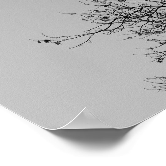 Mittelalterlicher Winternachmittag Poster (Ecke)