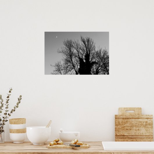 Mittelalterlicher Winternachmittag Poster (Küche)