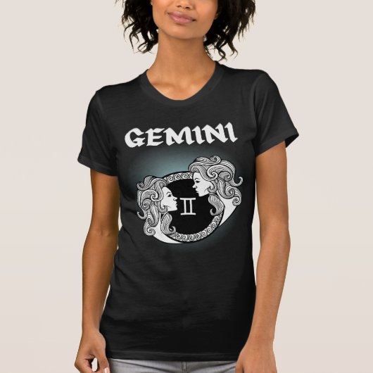 Mittelalterlicher Zodiac Gemini T-Shirt (Vorderseite)