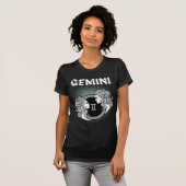 Mittelalterlicher Zodiac Gemini T-Shirt (Vorne ganz)