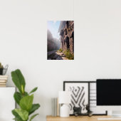 Mittelalterliches Alley, Erkundung der historische Poster (Heimbüro)