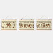 Mittelalterliches Angelsächsisch Bayeux Wandteppich Mit Holzrahmen (Dreifach)