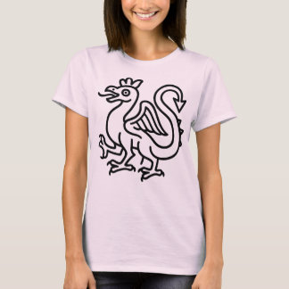 Mittelalterliches Basilisken-Siegel Fantasy Herald T-Shirt