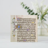 mittelalterliches, beleuchtetes Manuskript Feiertagskarte (Stehend Vorderseite)