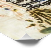 mittelalterliches, beleuchtetes Manuskript Poster (Ecke)