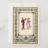 Mittelalterliches beleuchtetes Prom Einladung (Rückseite)