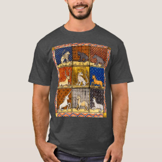 MITTELALTERLICHES BESTIARIUM FANTASIE-TIERE IN GOL T-Shirt